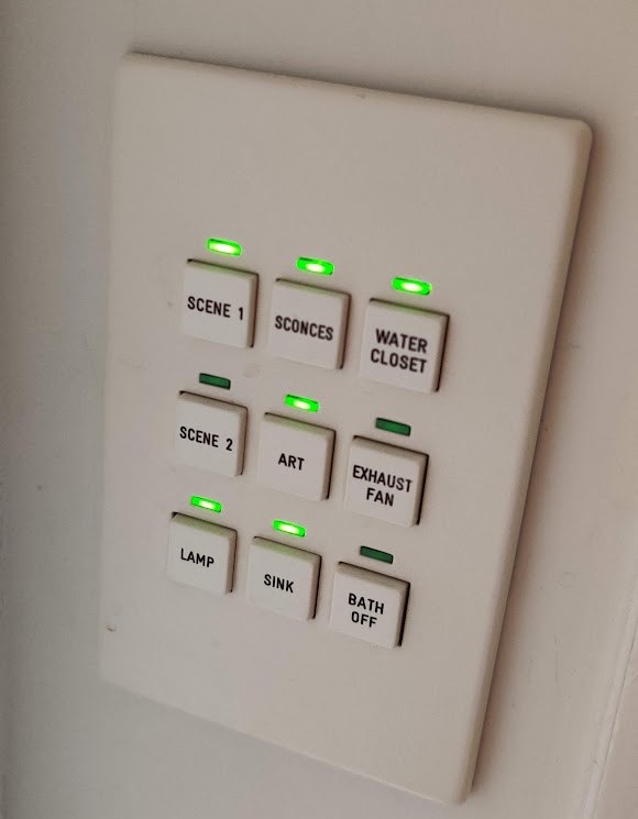 Litetouch9 button keypad